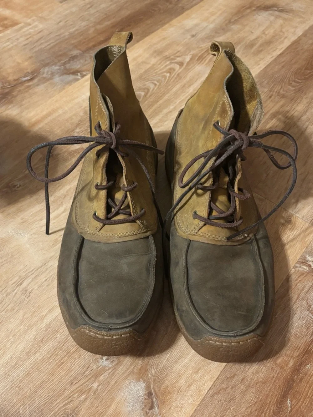 Sorel Chugalug Chukka British Tan Leather Boots Size Mens 11M Rubber Sole